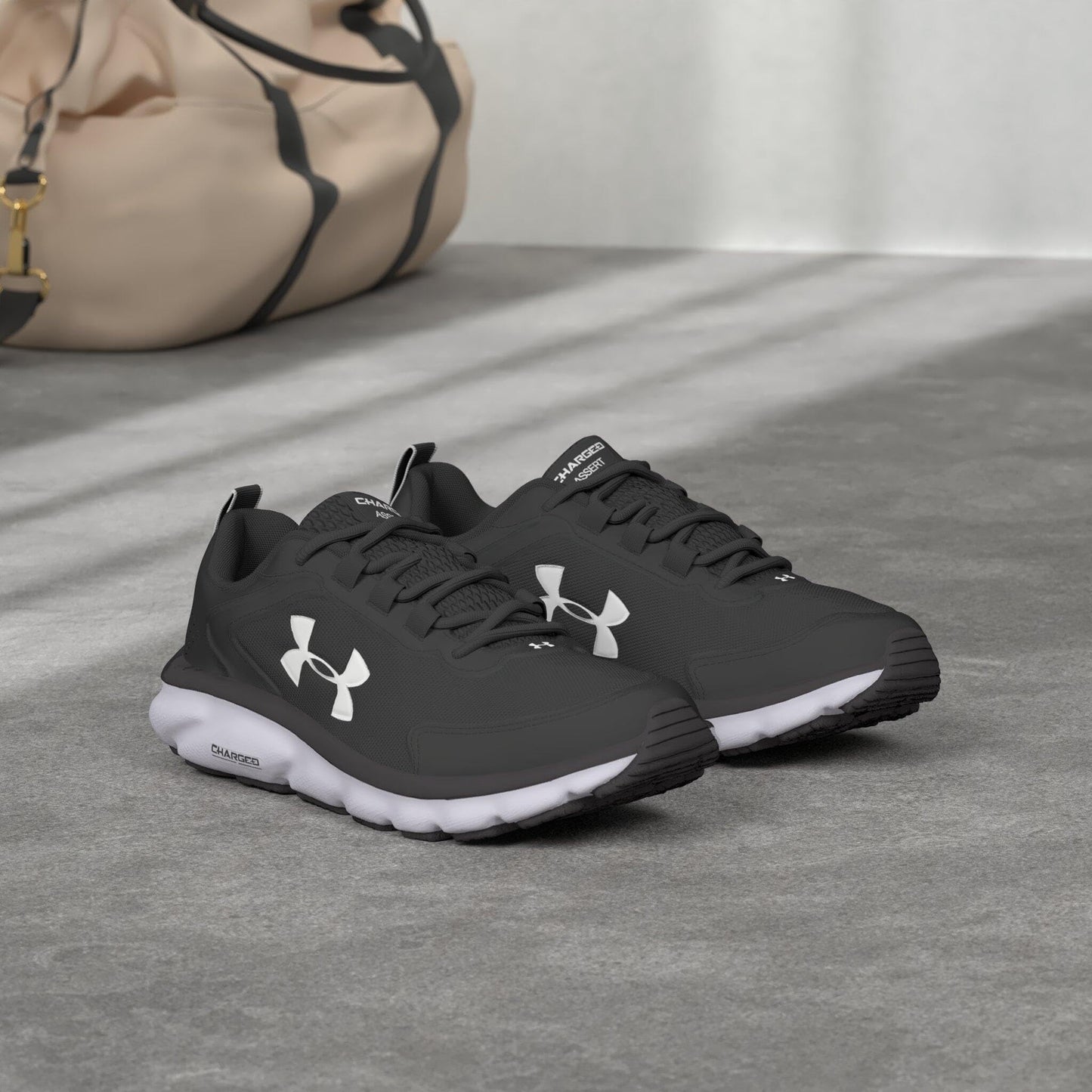 Under Armour Women's Charged Assert 9, Black/White
