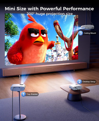Mini Proyector Portátil ELEPHAS (1080P HD / 7000L)