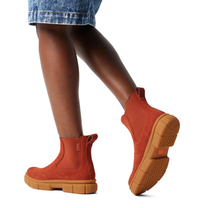 SOREL Women's Explorer STRT Chelsea Boot - Sanguine, Gum 2