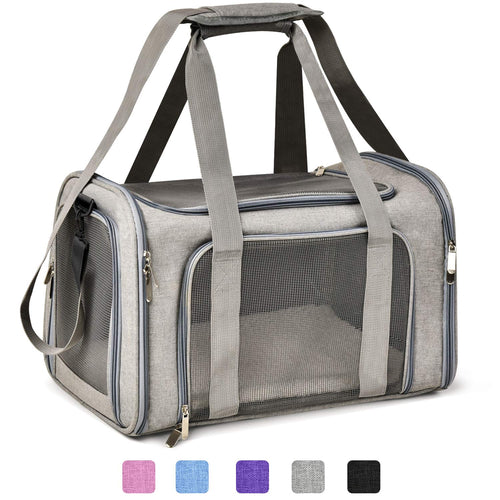 Henkelion Transportadora para Mascotas (Hasta 15lbs / Gris)