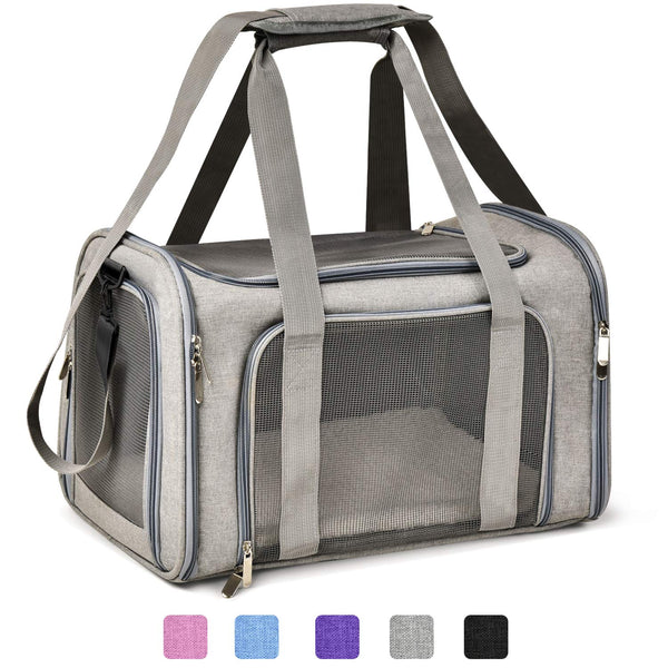 Henkelion Transportadora para Mascotas (Hasta 15lbs / Gris)