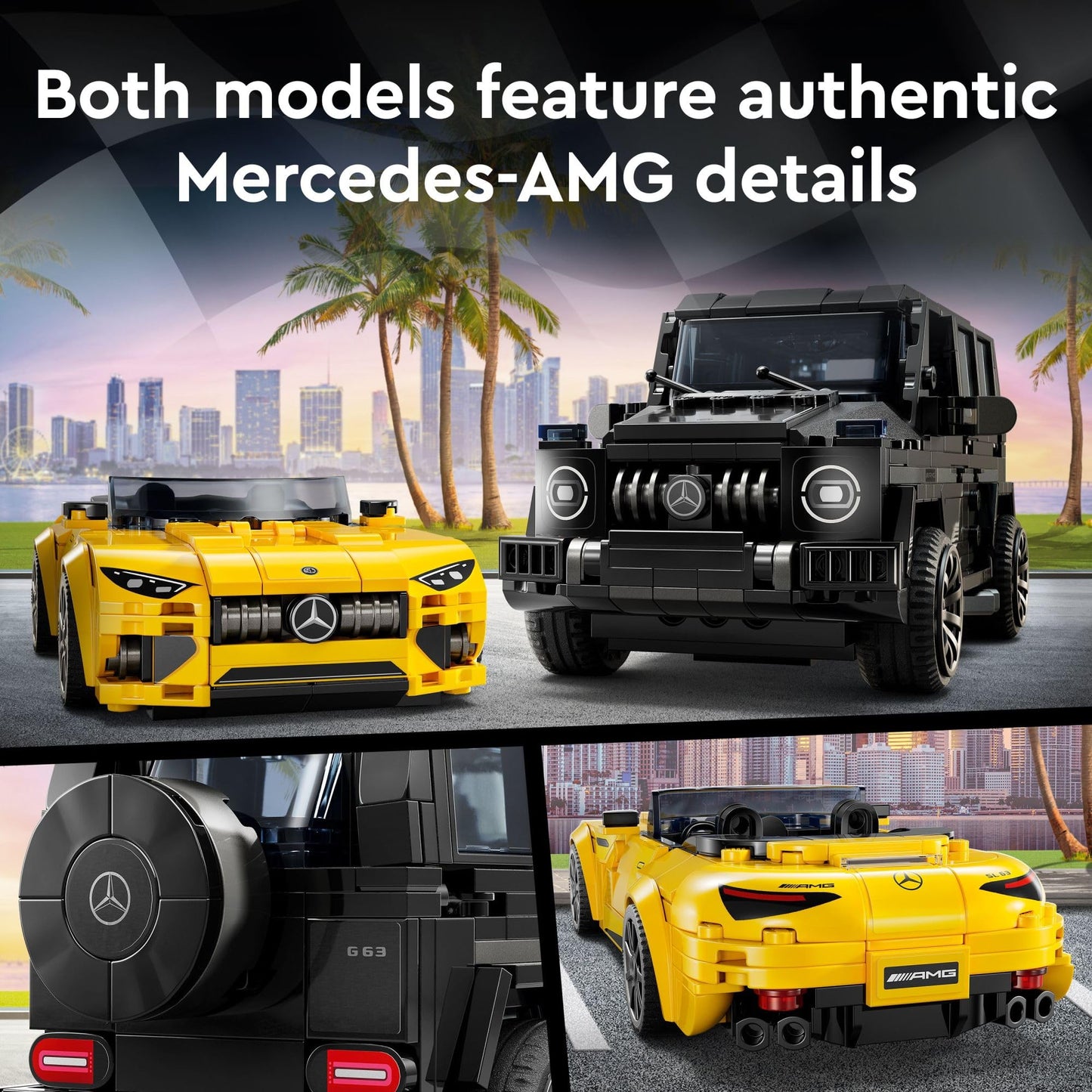 LEGO Speed Champions Juguetes de Construcción Mercedes-AMG G 63 y SL 63 (76924)