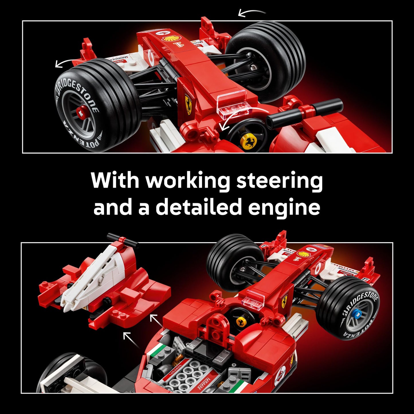 LEGO Icons Set de Construcción Ferrari F2004 y Michael Schumacher (11375)