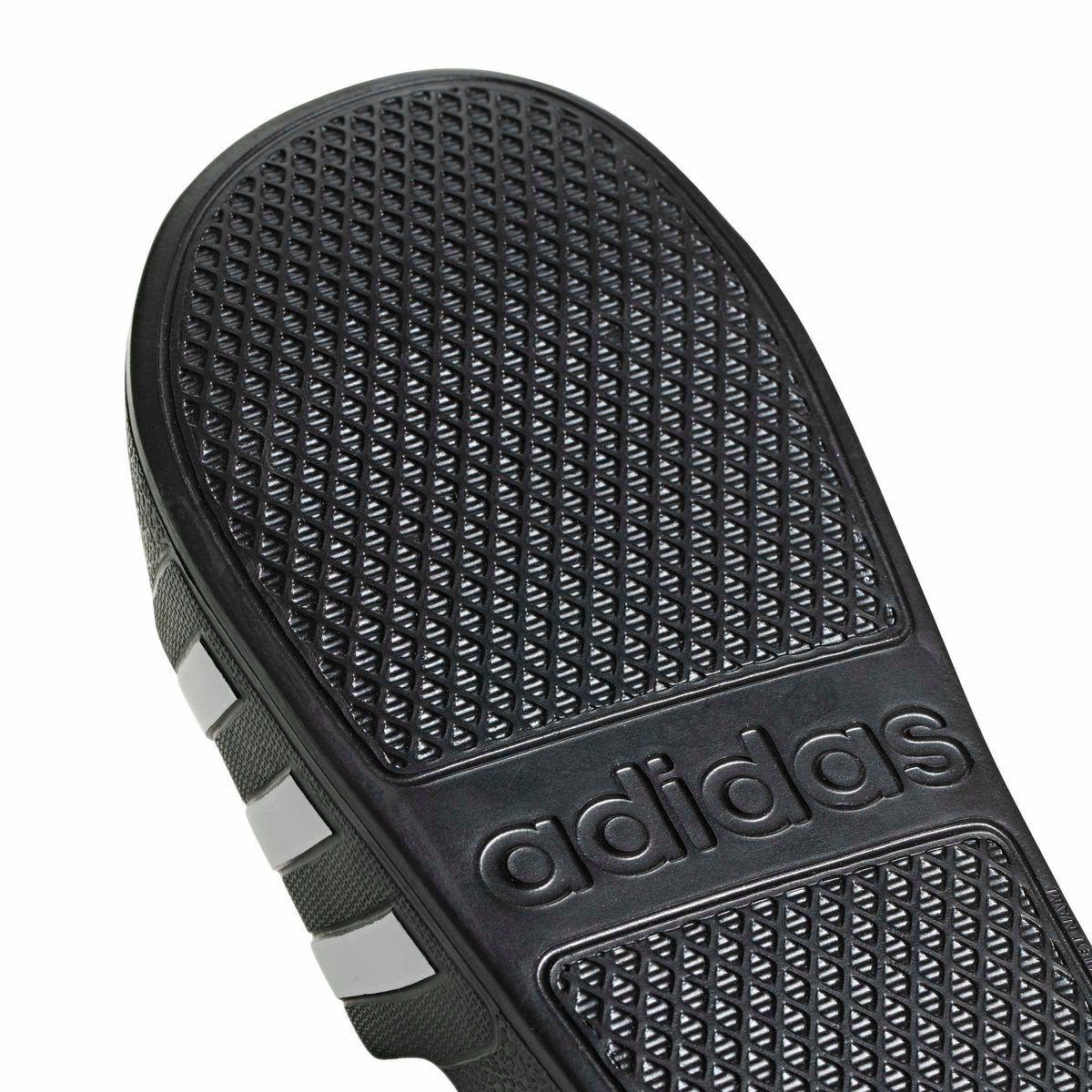 adidas unisex-adult Adilette Aqua Slides Black/White/Black 12