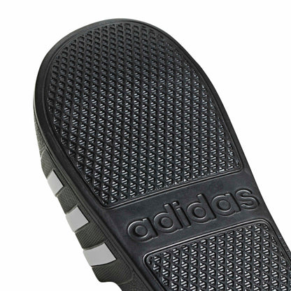 adidas unisex-adult Adilette Aqua Slides Black/White/Black 12