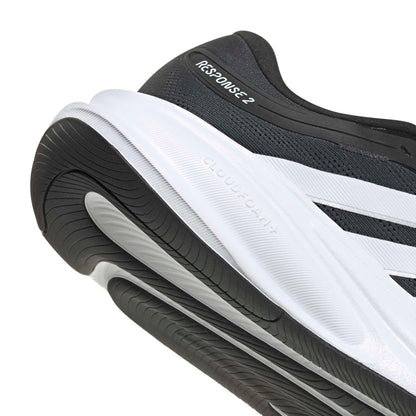 adidas Men's Response 2 Running, Black/White/Matte Silver