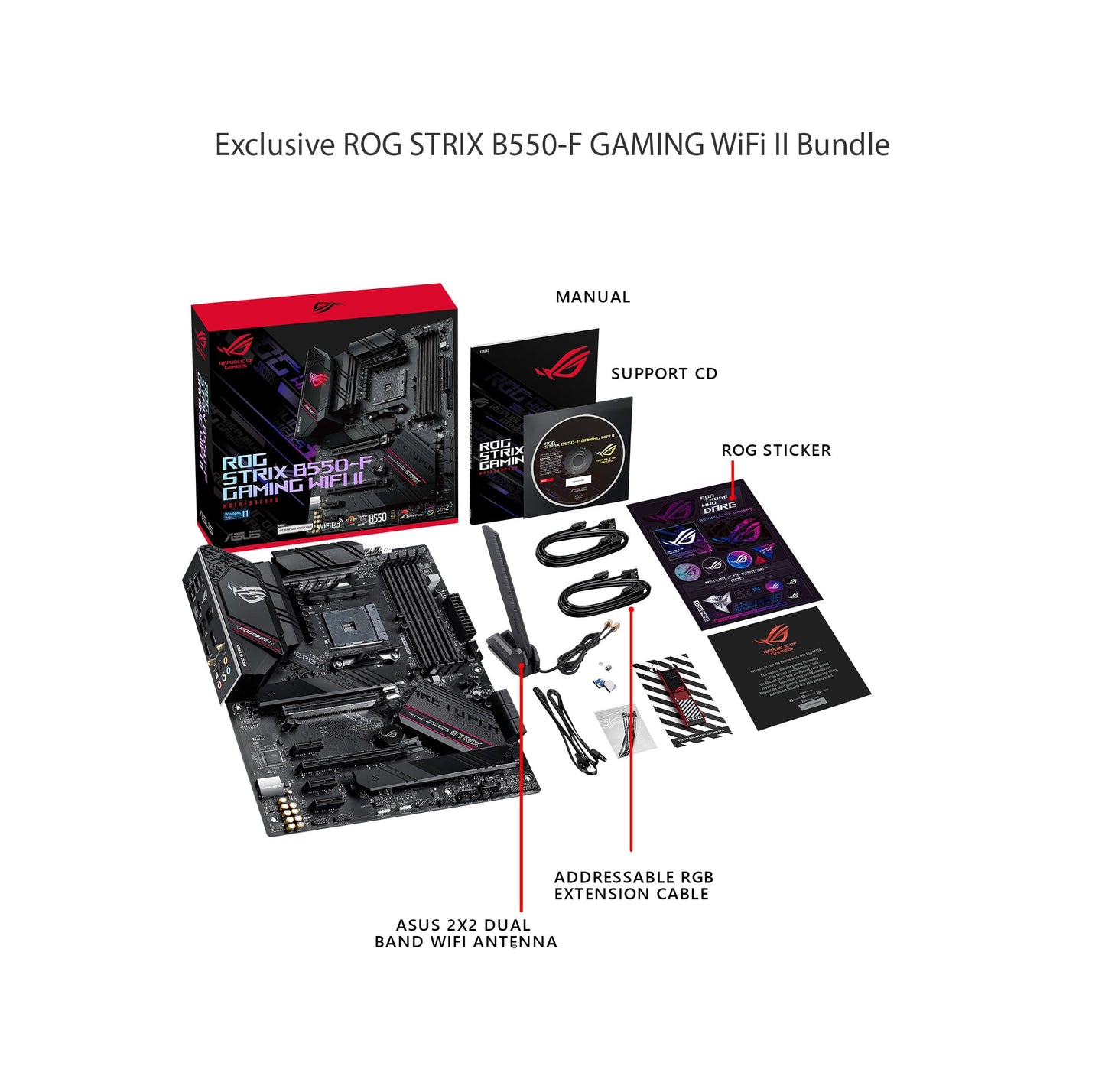 Asus Tarjeta Madre para Juegos ROG Strix B550-F WiFi II (ATX)