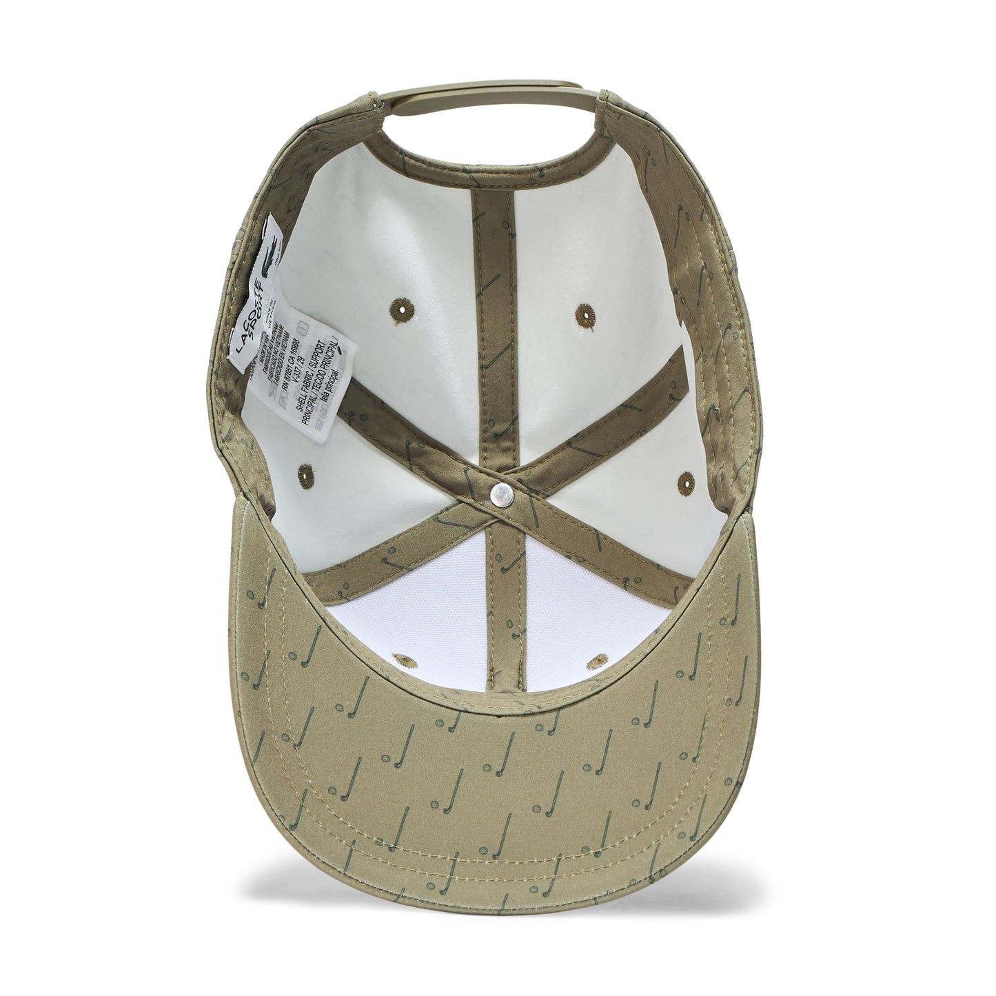 Lacoste Gorra de Golf Ajustable para Hombre (Talla Única / Oliva)