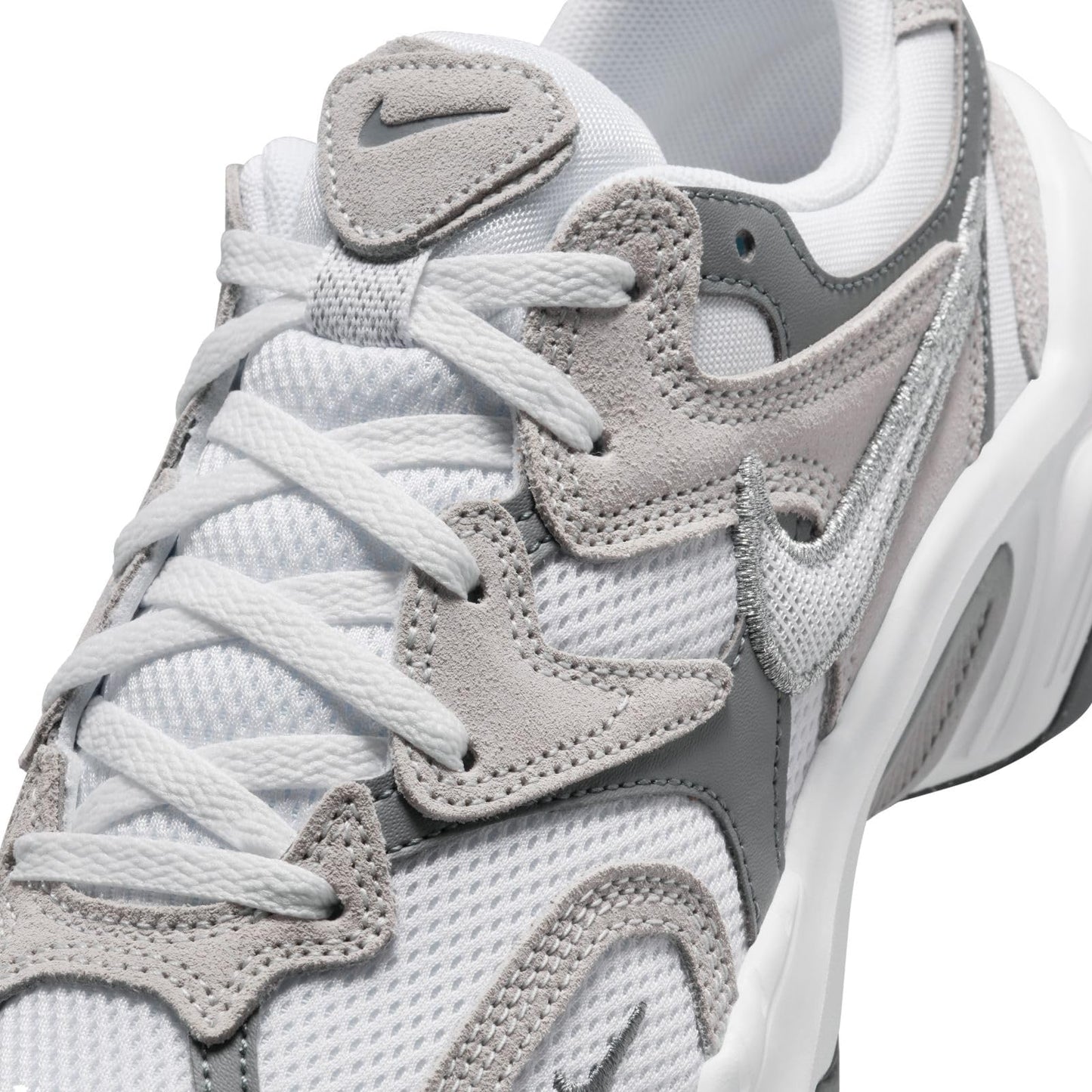 Nike Women's AL8 Shoes, White/Metallic Silver-Smoke Grey-Black
