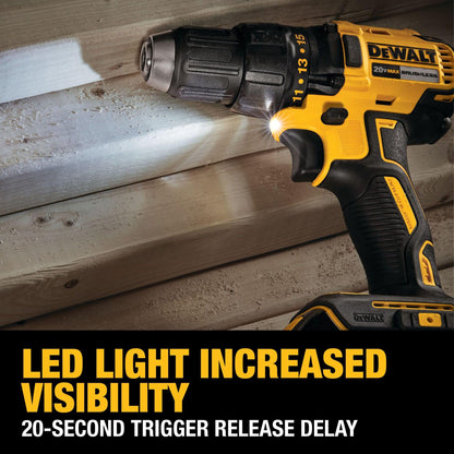 DEWALT Kit de Taladro Atornillador Inalámbrico 20V MAX (2.0 Ah / Modelo DCD777D1)