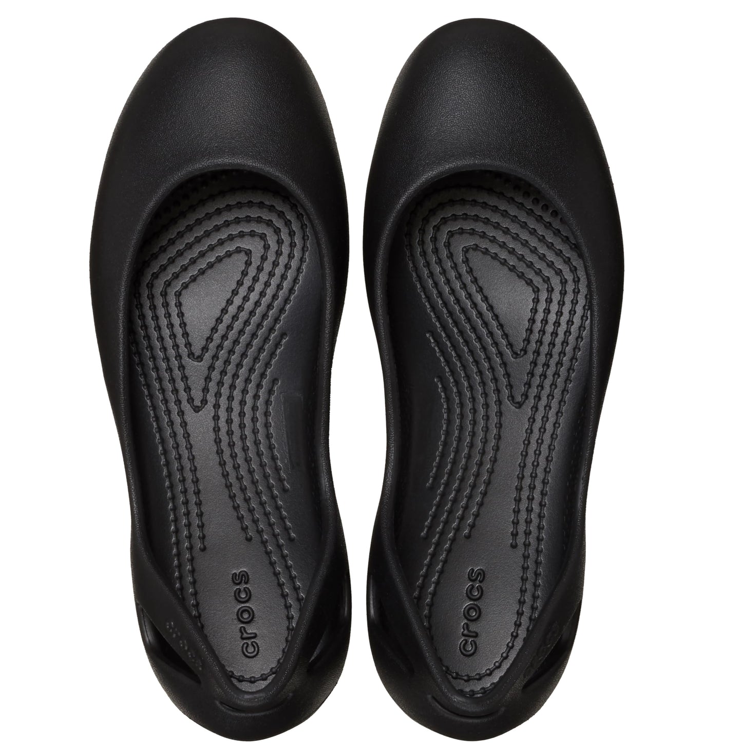 Crocs Zapatos Planos Tipo Ballet Kadee para Mujer (Negro / Talla 8)