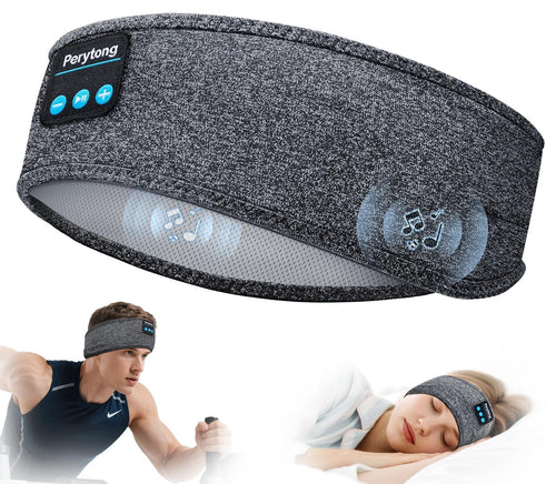 Perytong Auriculares Inalámbricos para Dormir (Gris)