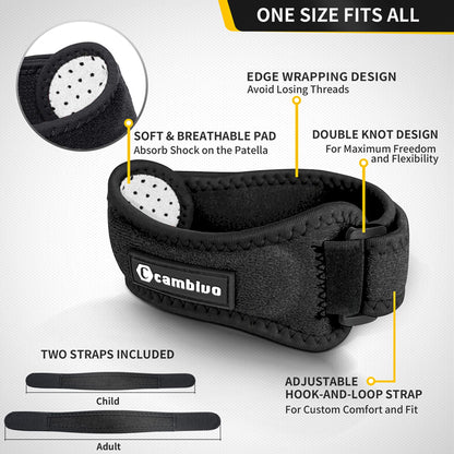 CAMBIVO Cintas para Tendón Rotuliano (Pack de 2)