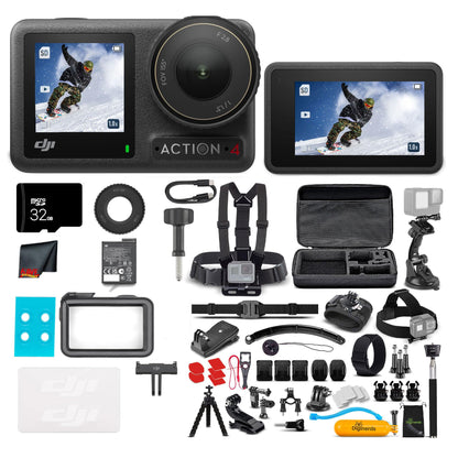 DJI Cámara de Acción Osmo Action 4 Combo Esencial (Tarjeta de 32GB)