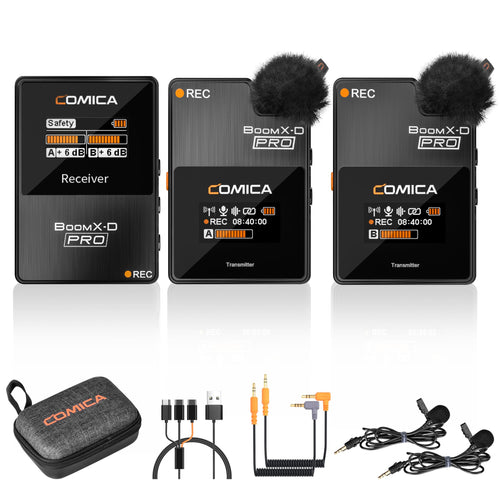 COMICA Micrófono Lavalier Inalámbrico BoomX-D2 PRO (16GB)