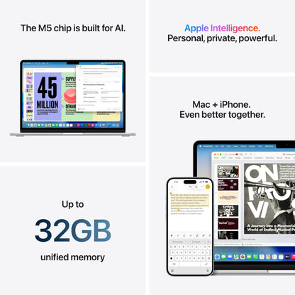 Apple Computadora Portátil MacBook Air 13" 2026 (512GB / Starlight)