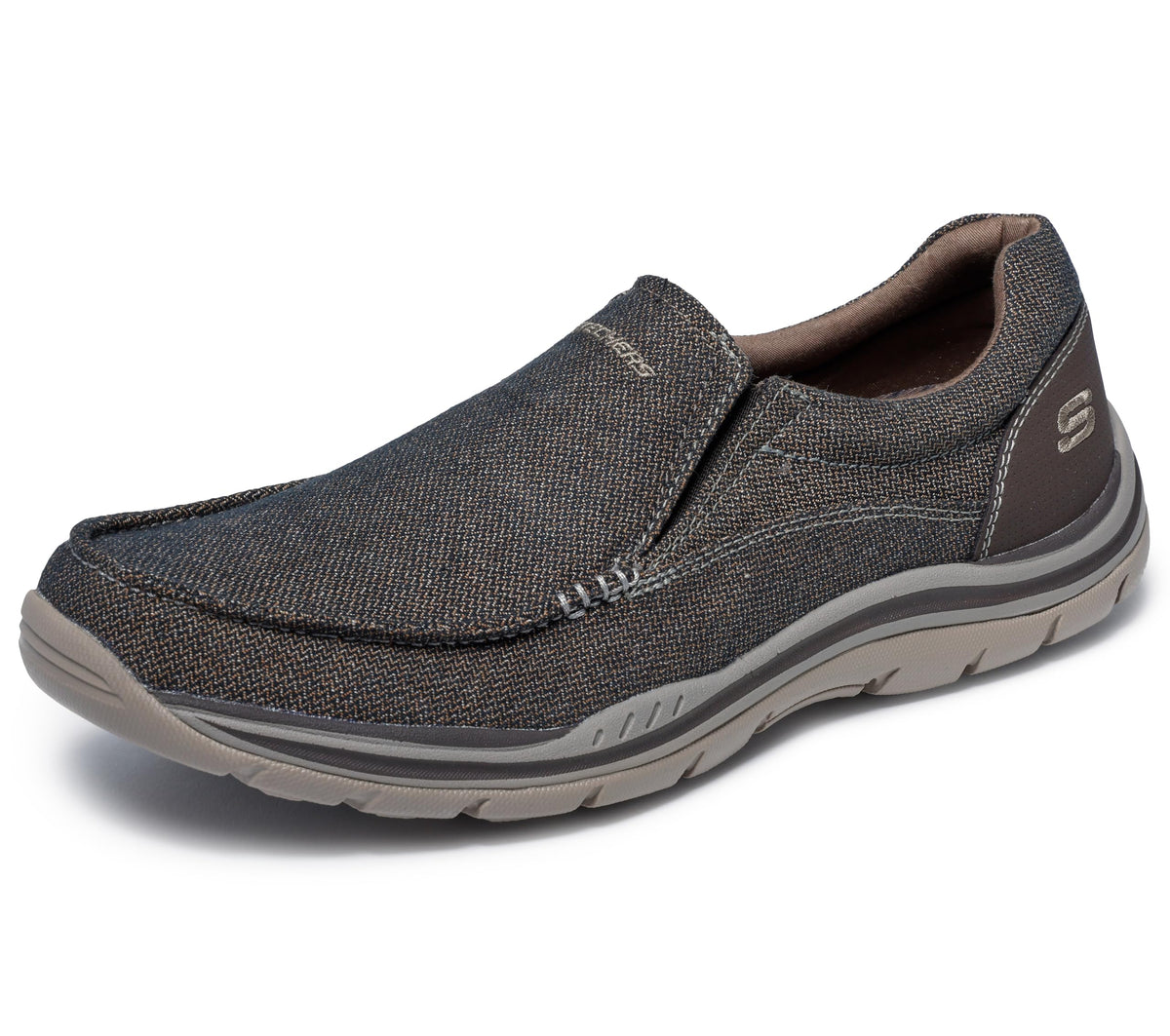Skechers Men's Expected Avillo Moccasin, Dark Brown