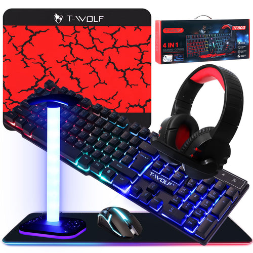 Vinsot Paquete de Accesorios Luminosos para Juegos de PC (6 en 1)