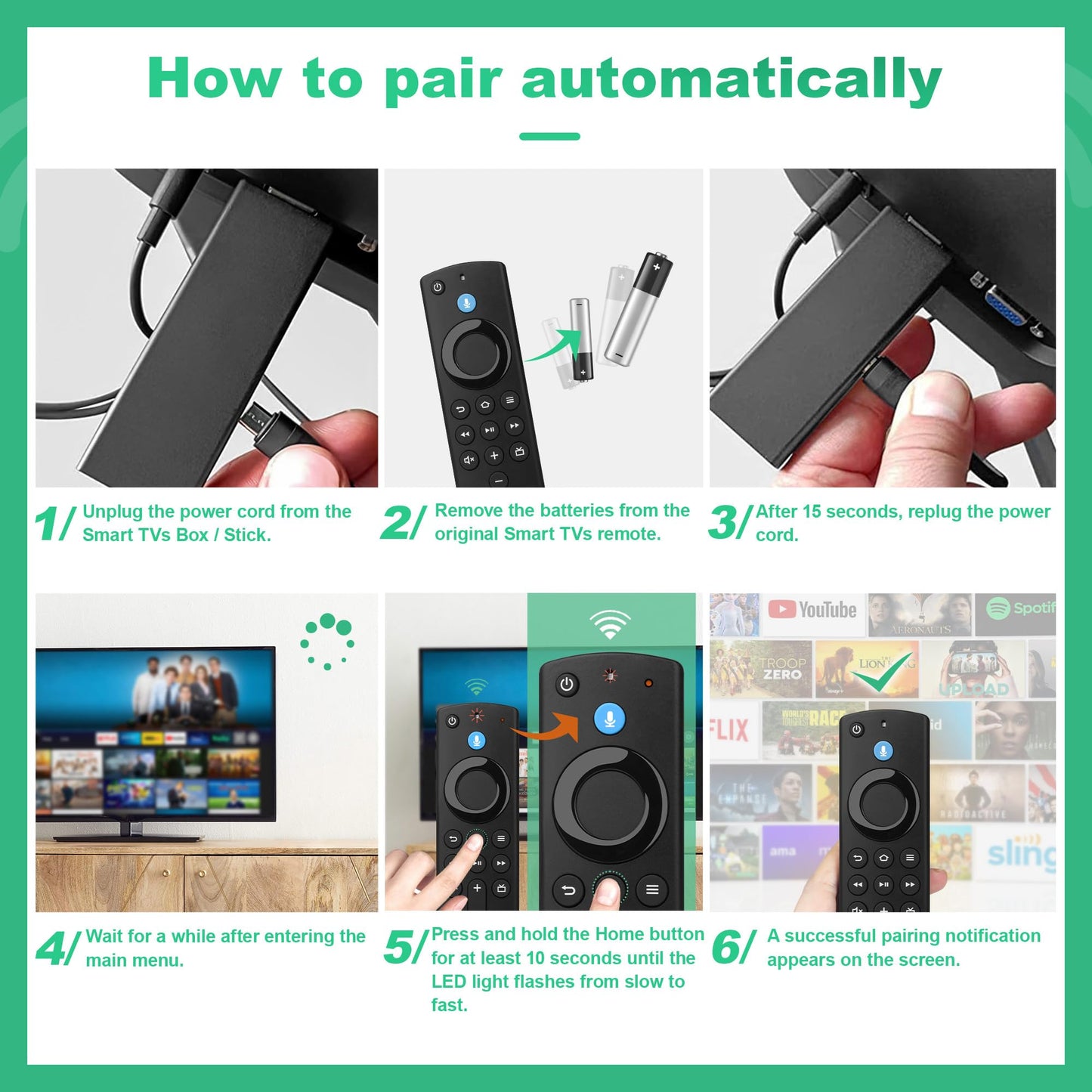 Control Remoto por Voz de Repuesto para Fire Smart TV