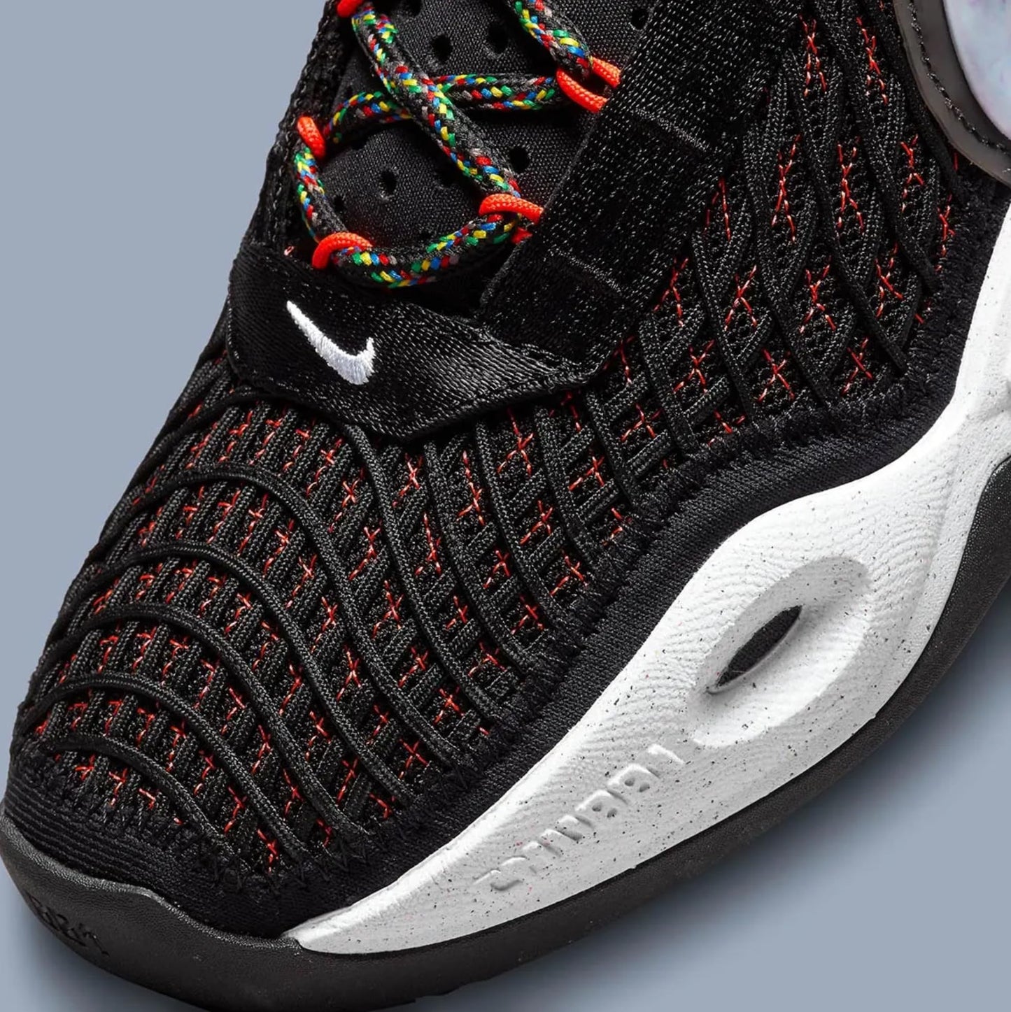 Nike Men's Shoes Cosmic Unity Amalgam Basketball Shoes, Black/White-Bright Crimson
