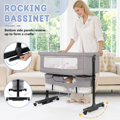 Semphis Moisés para Bebé 3 en 1 (Gray)