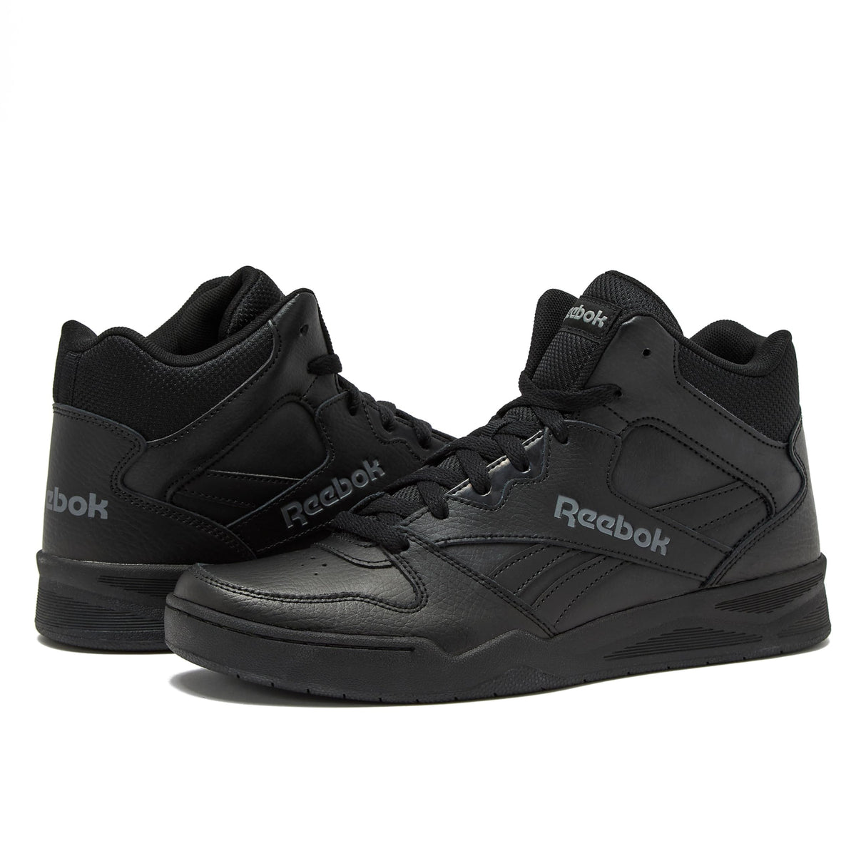 Reebok Royal BB4500 Hi2 High Top Sneakers for Men, Black or White Mens Basketball Shoes, Athletic Mens Shoes, Black/Alloy