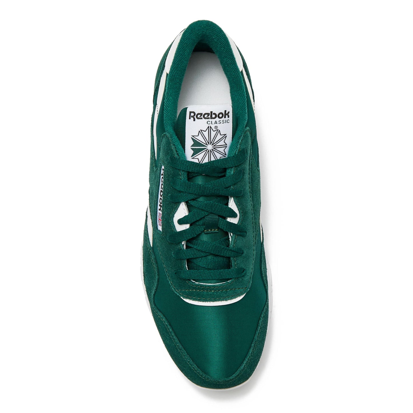 Reebok Classic Nylon Mens Sneakers Tennis Shoes, Collegiate Green/Collegiate Green/White