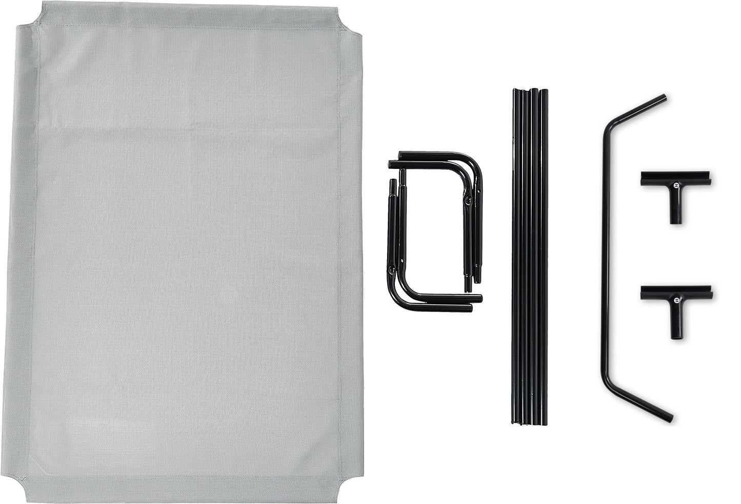 Amazon Basics Cama Elevada Transpirable para Perros (Talla XL / Gris)