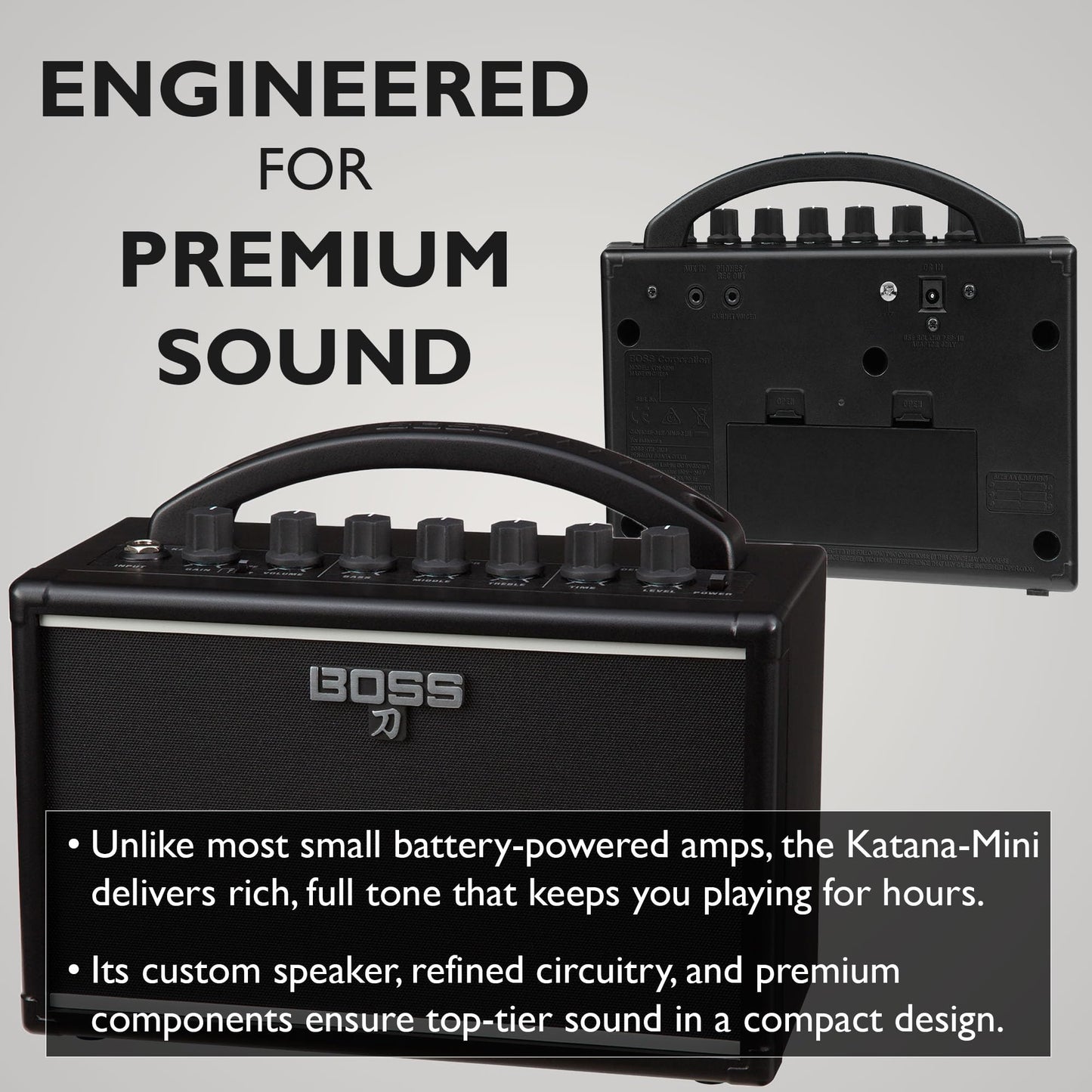 Boss Amplificador Combo para Guitarra Katana Mini (Paquete de Accesorios)