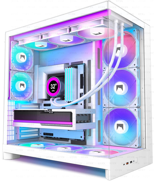 HYXN Gabinete para PC ATX H2 2026 (White RGB)