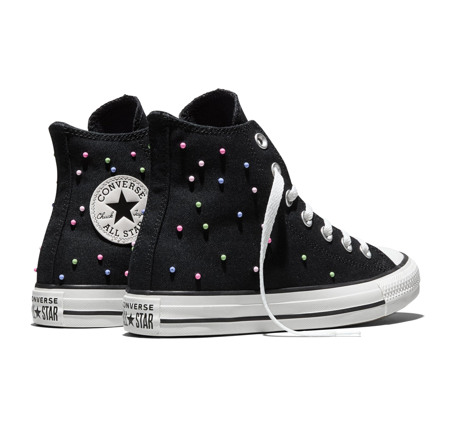 Converse, Unisex, Chuck Taylor All Star High-Top Mini Studs, Black/Pink/Very Peri