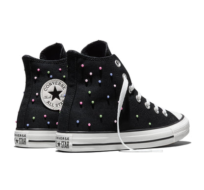Converse, Unisex, Chuck Taylor All Star High-Top Mini Studs, Black/Pink/Very Peri
