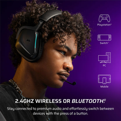 Corsair Auriculares Inalámbricos para Juegos Void v2 (Carbono)