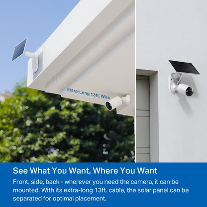 Tapo Cámara de Seguridad Inalámbrica para Exteriores SolarCam 1080p (C402 KIT)