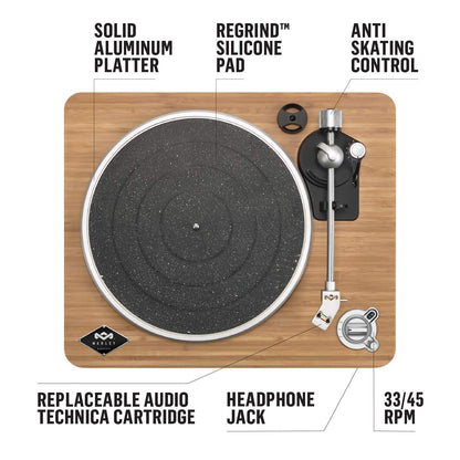 House of Marley Stir It Up Tocadiscos Inalámbrico (2 Velocidades)