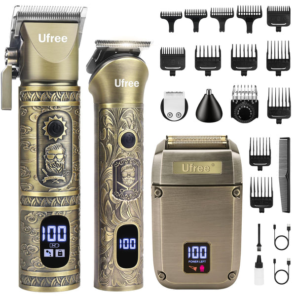 Ufree Kit de Recorte y Afeitado para Hombres