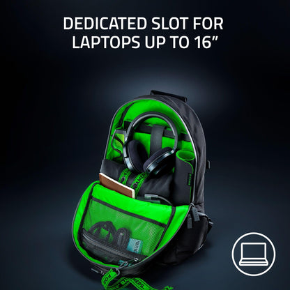 Razer Mochila para Computadora Portátil de Juegos Rogue v3 (Negro / 16 Pulgadas)