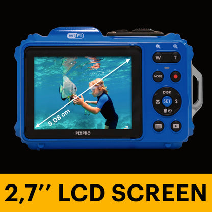 Kodak Cámara Fotográfica Digital Resistente al Agua PIXPRO WPZ2 (Azul)
