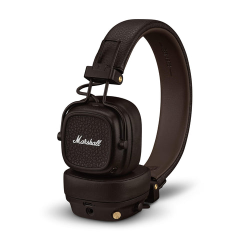 Marshall Audífonos Inalámbricos Bluetooth On-Ear Major V (Marrón)