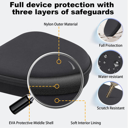 Estuche rígido Syongsion para JBL Tune 720BT, 520BT, 770NC, 670NC y 510BT (Negro)