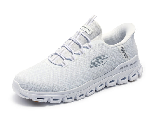 Skechers Men's Glide-Step Noxus Hands Free Slip-in Sneaker, White