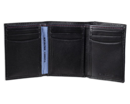 Tommy Hilfiger Billetera Tríptica de Cuero para Hombre