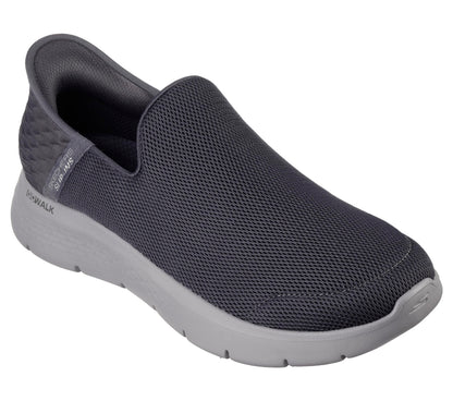 Skechers Men's Go Walk Flex No Hands Hands Free Slip-Ins Sneaker, Dark Grey