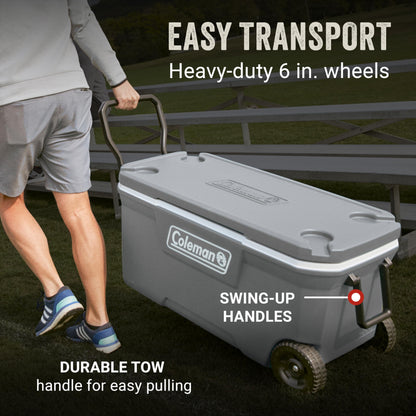 Coleman Hielera Rodante Portátil Serie Classic (100-Quart)