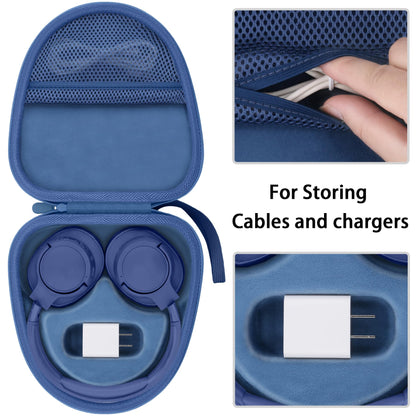 Estuche co2CREA para JBL 720BT, 520BT, 670NC, 510BT, 770NC, 780NC y 680NC (Azul oscuro)