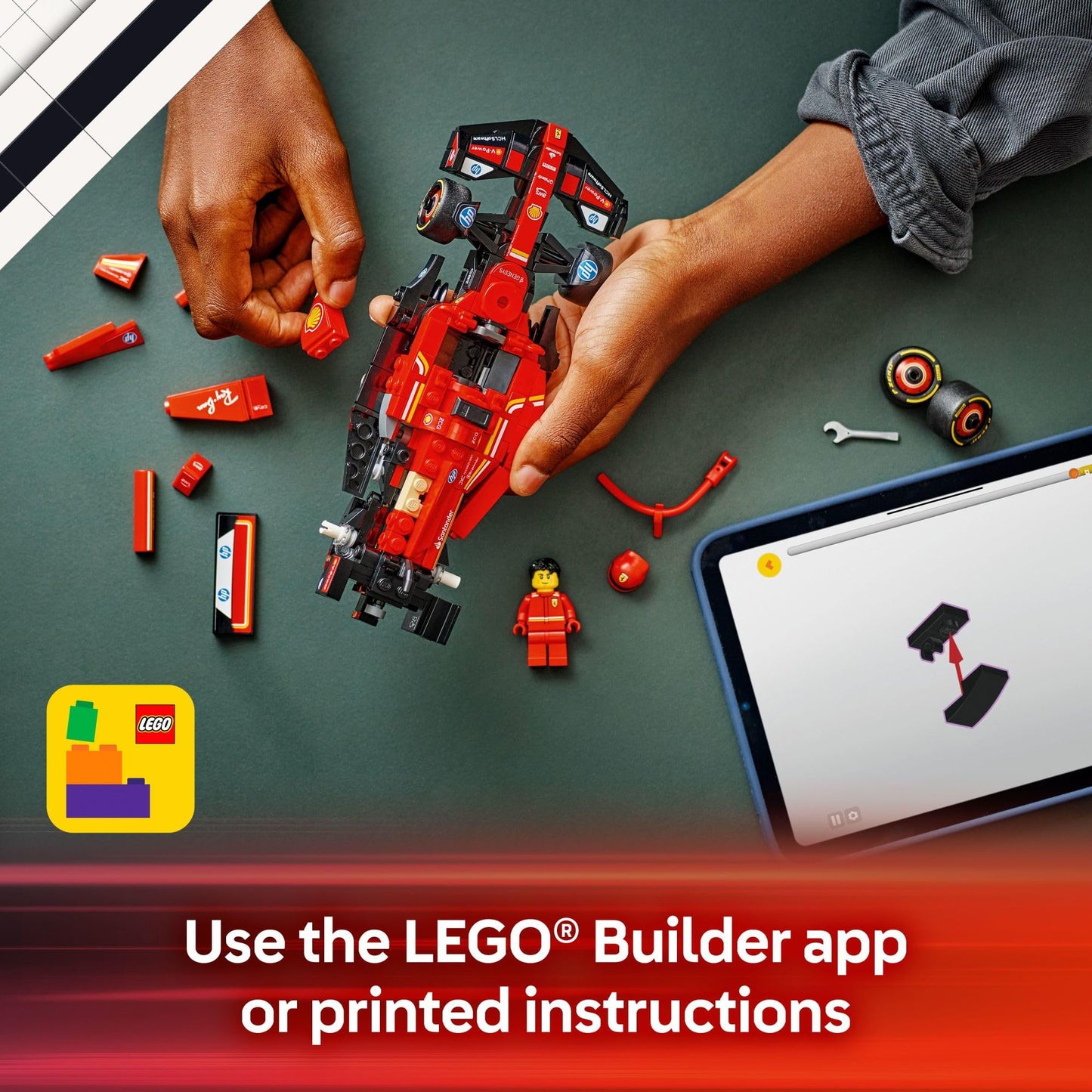 LEGO Speed Champions Autos de Carreras Ferrari SF-24 F1 (77242)