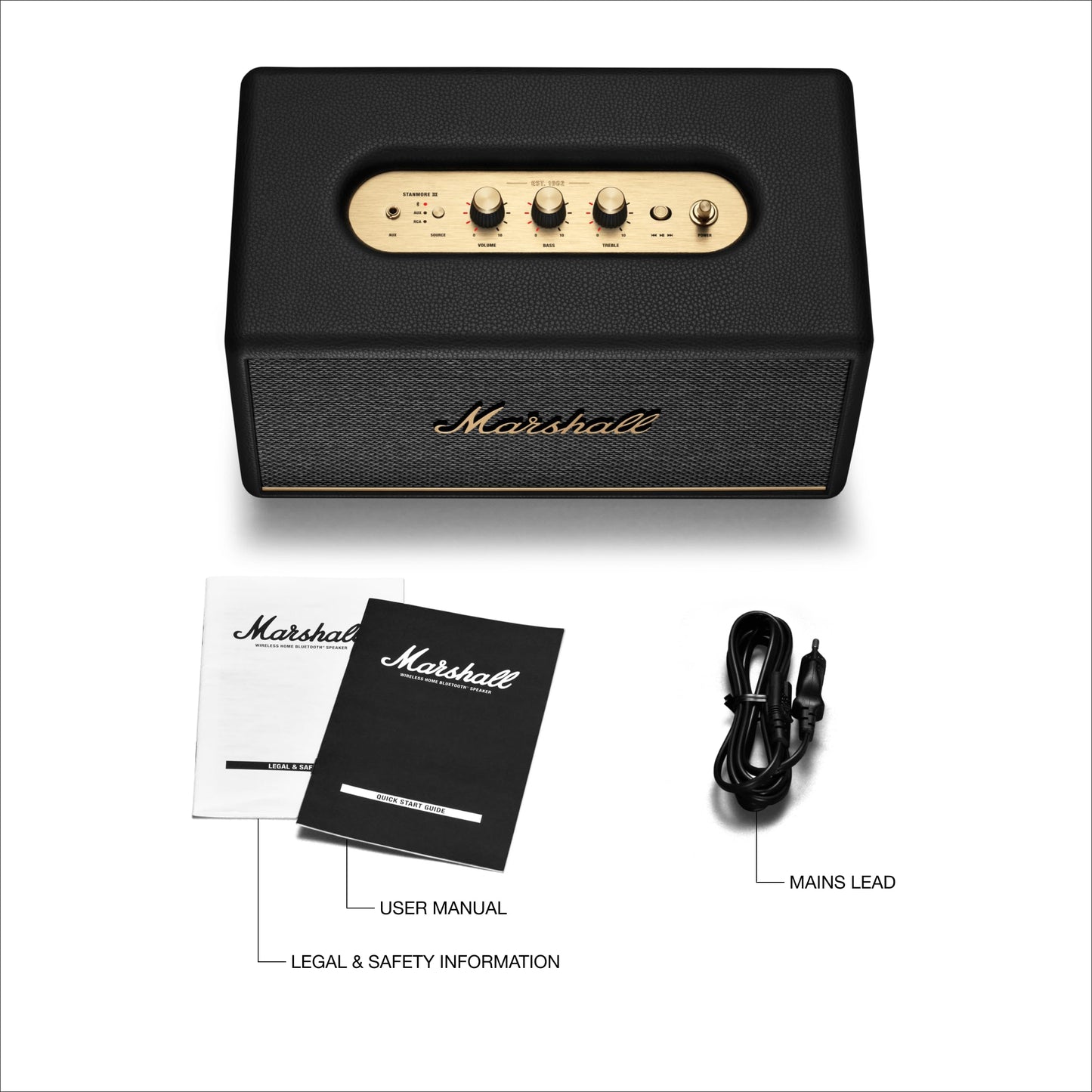 Marshall Stanmore III Altavoz Bluetooth para el Hogar (Negro)