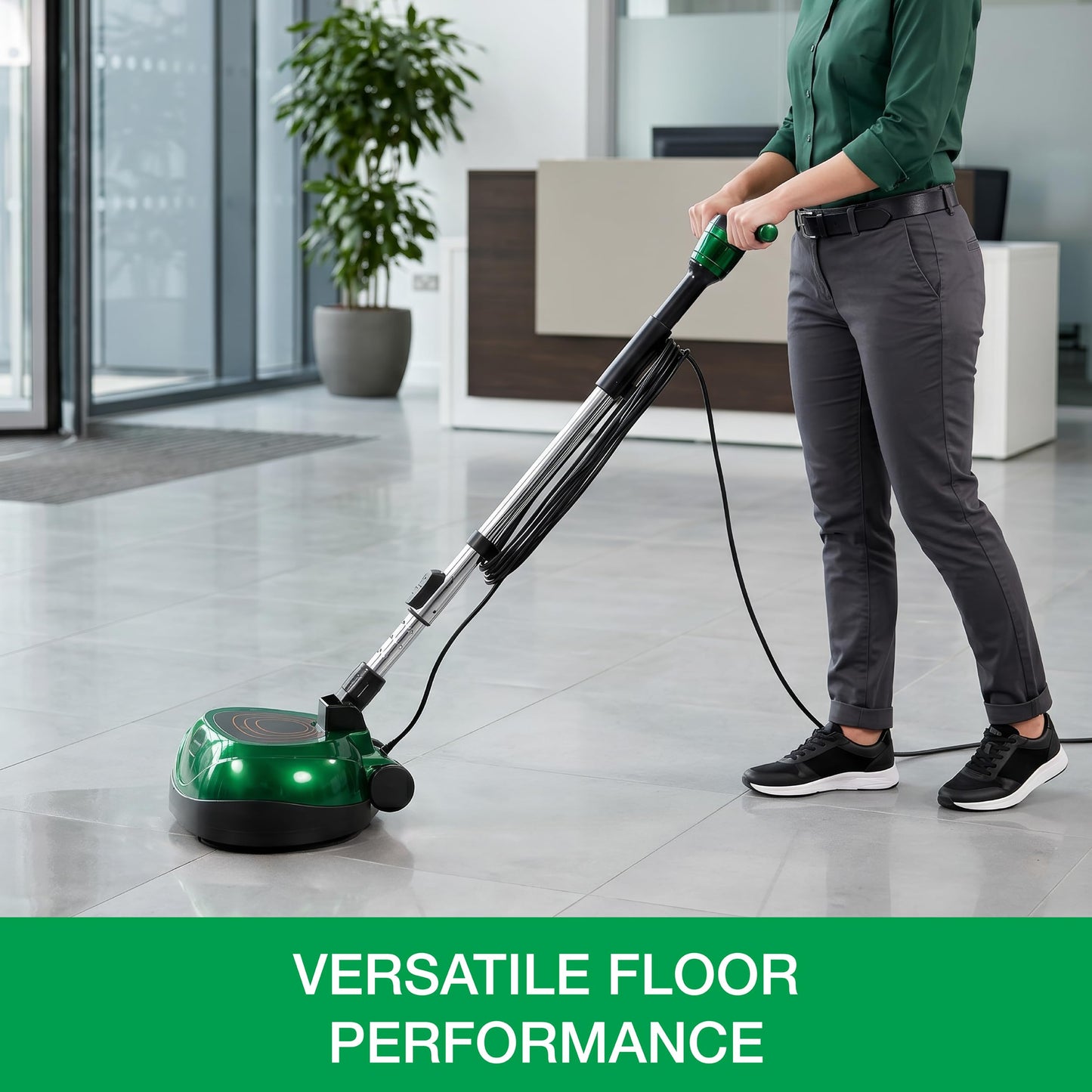 Máquina Pulidora Comercial Bissell BigGreen BGFS650 Hercules (Verde)