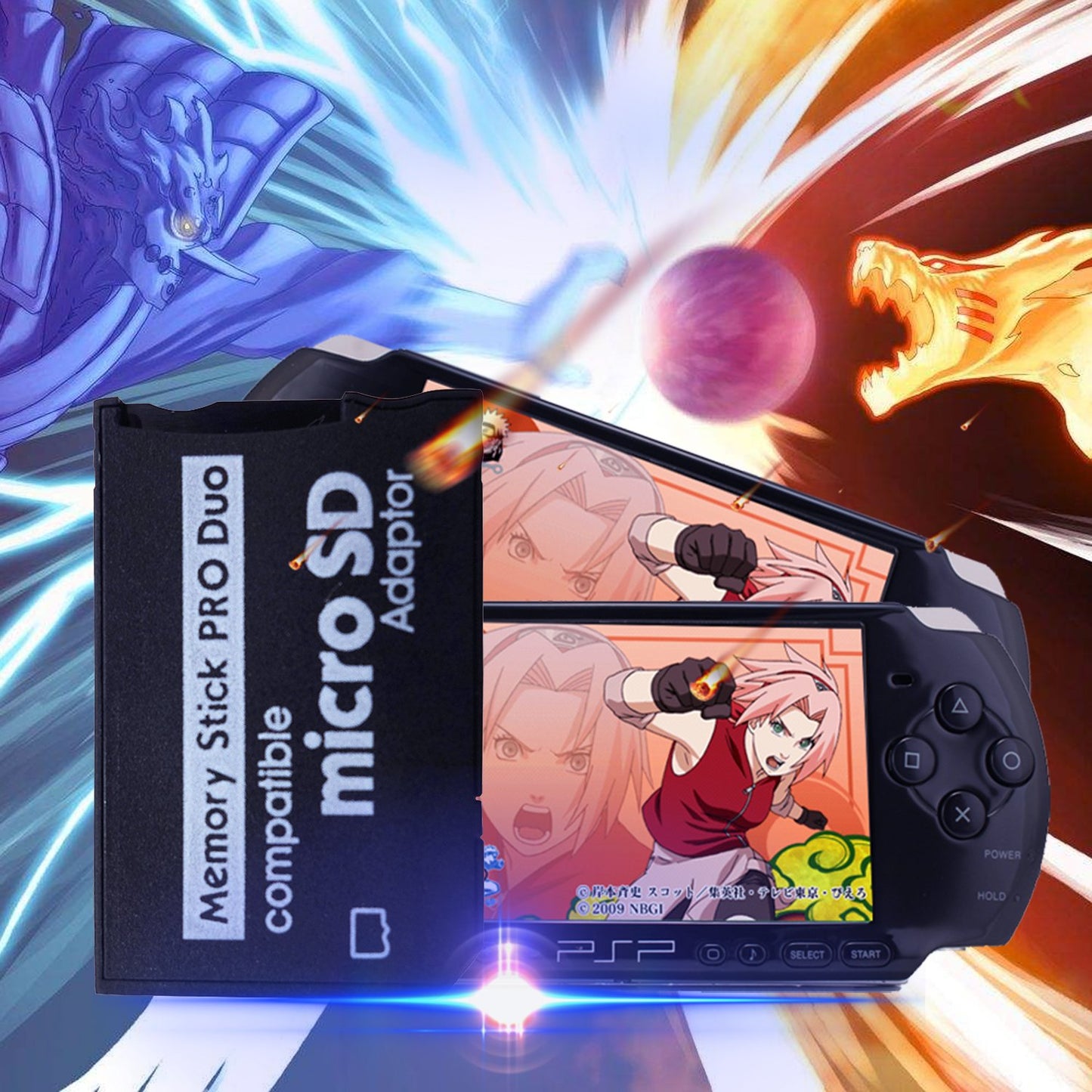 Funturbo Adaptador de Tarjeta Memory Stick para PSP