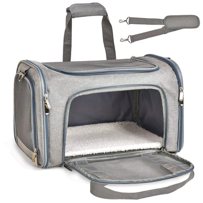 Henkelion Transportadora para Mascotas (Hasta 15lbs / Gris)